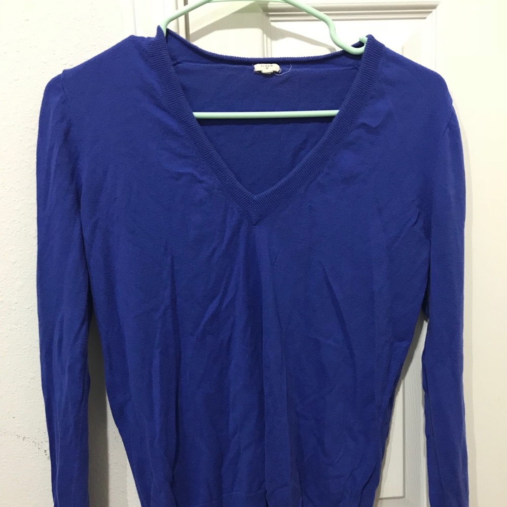 Blue J. crew v neck sweater